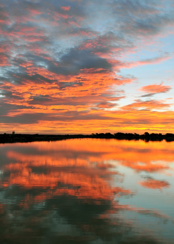 Amanecer en las salinas