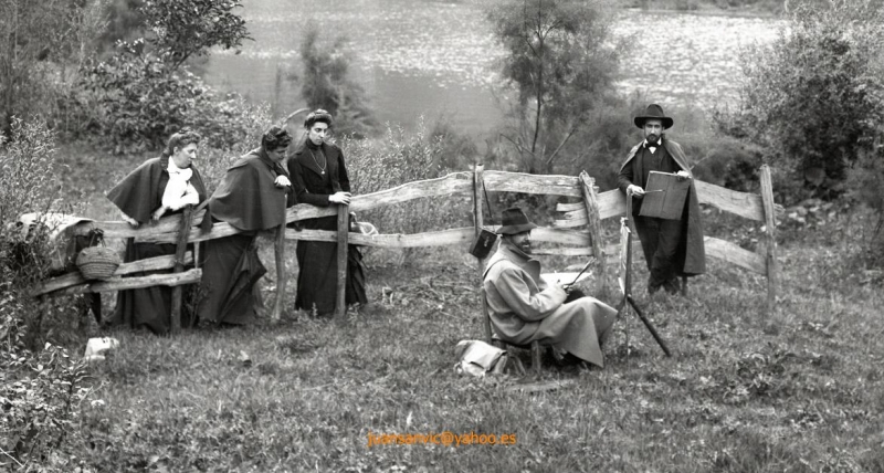 Pintando en el campo