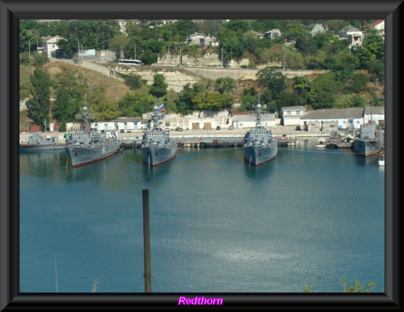 Barcos rusos en formacin