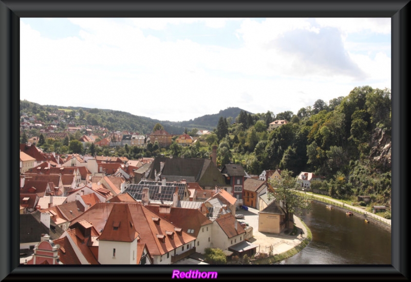 Cesky Krumlov en un recodo del ro