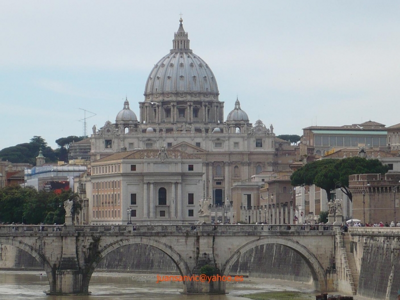 Llegando al Vaticano