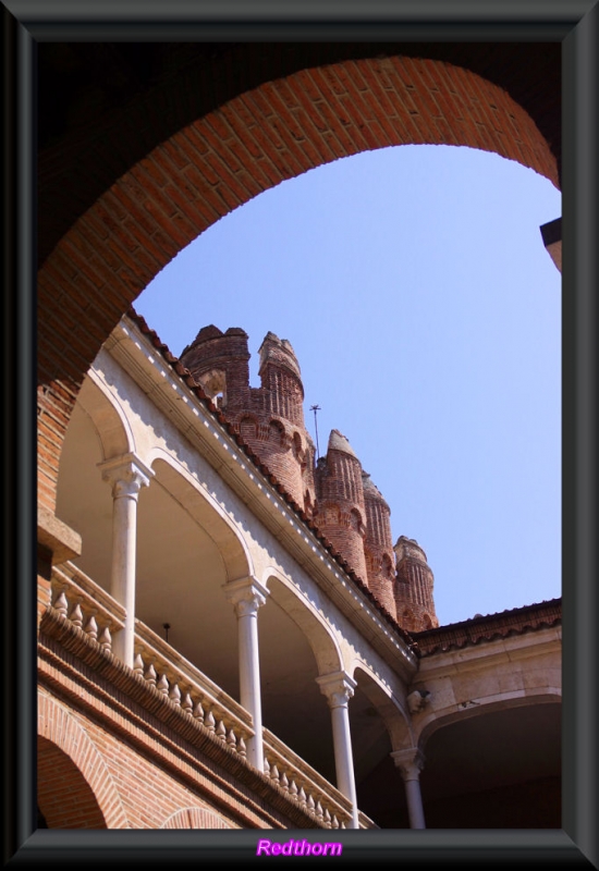 Galera renacentista en el primer piso del Castillo de Coca
