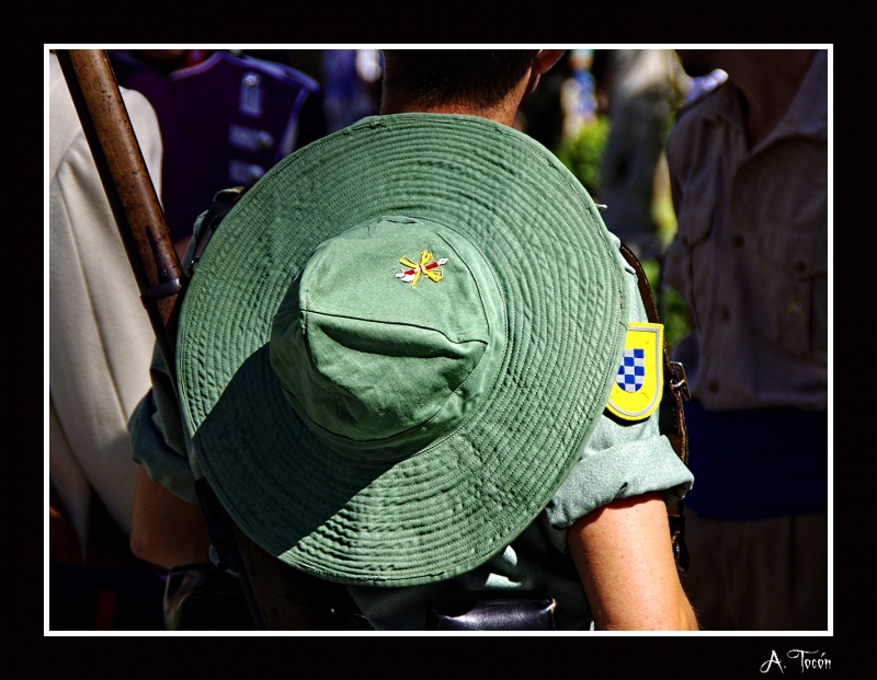 Sombrero antiguo de la legin