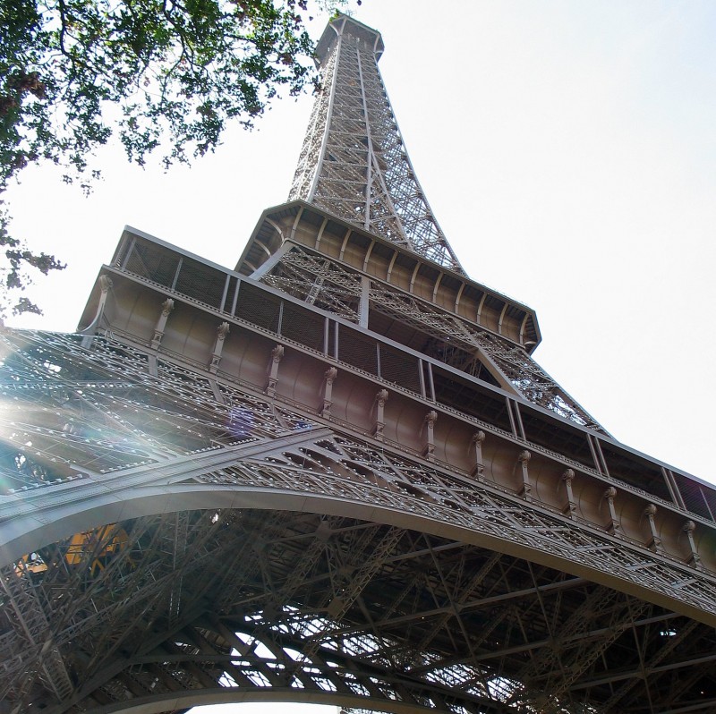 A pie de la Eiffel