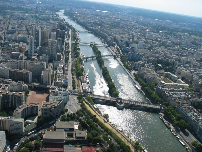 el Sena desde la torre eiffel