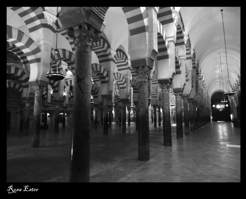 La mezquita en Blanco y negro