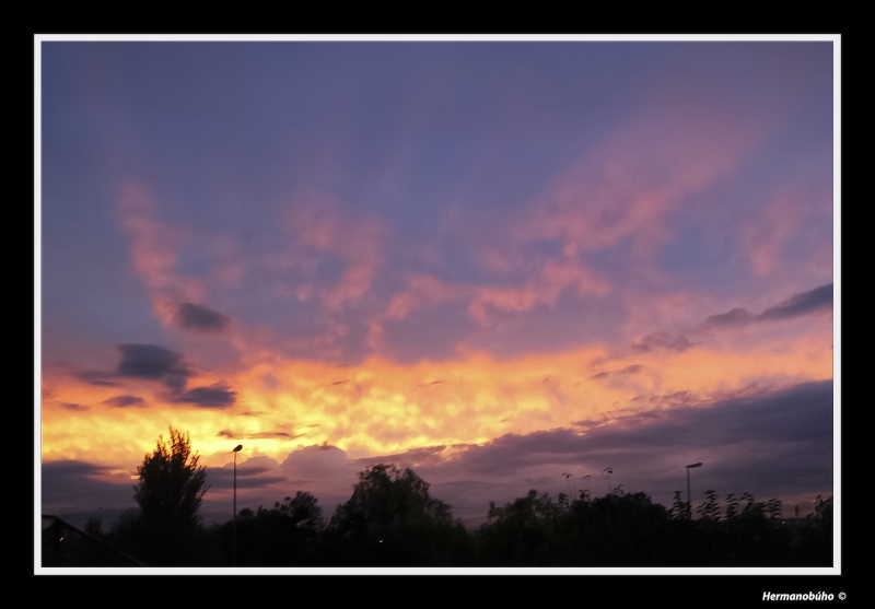 Nubes al atardecer