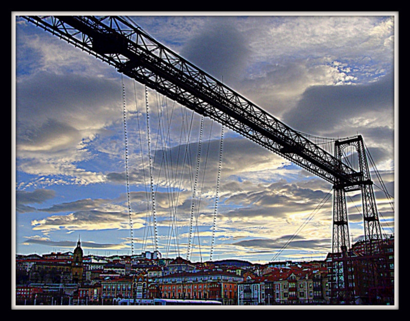 nubes sobre El puente